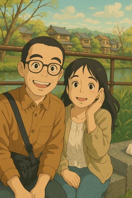 Studio Ghibli style character Studio Ghibli style character