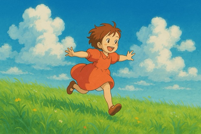 Studio Ghibli style character Studio Ghibli style character