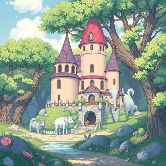 Studio Ghibli style character Studio Ghibli style character