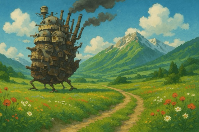 Studio Ghibli style character Studio Ghibli style character